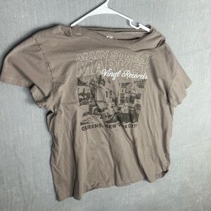 Dior Graphic Tee in Tan